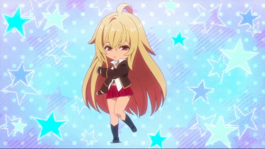 Прикольная мерцающая картинка с танцующей аниме девочкой!