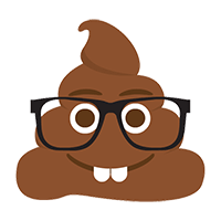 Гифка какашка в очках