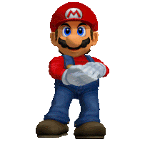 Гифка Марио аплодирует