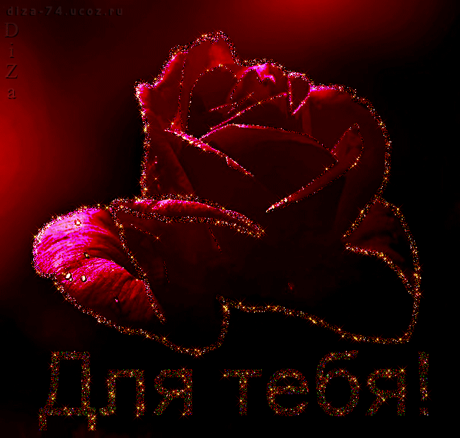 Гифки живые мерцающие супер картинки цветы о любви