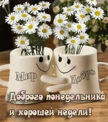 Гифка доброго понедельника и хорошей недели