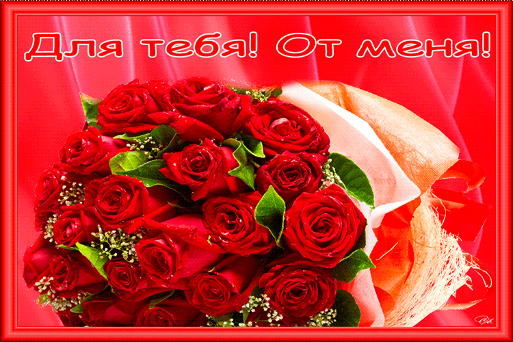 Гифка эти цветы для тебя от меня Гифка эти цветы для тебя от меня