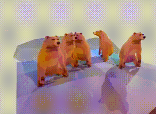 Гифка медведи танцуют