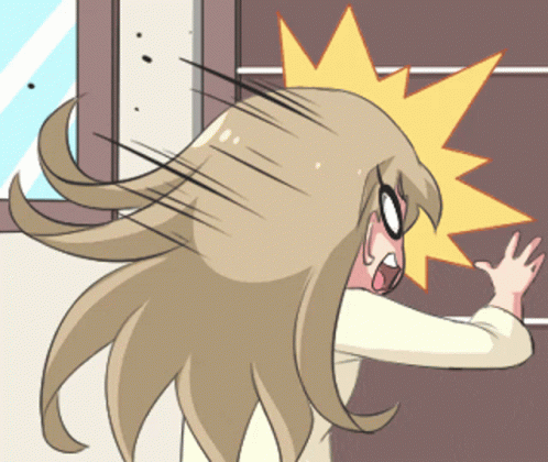 Смешная аниме гифка с девушкой бьющийся головой о дверь для дискорда на аватарку Смешная аниме гифка с девушкой бьющийся головой о дверь для дискорда на аватарку