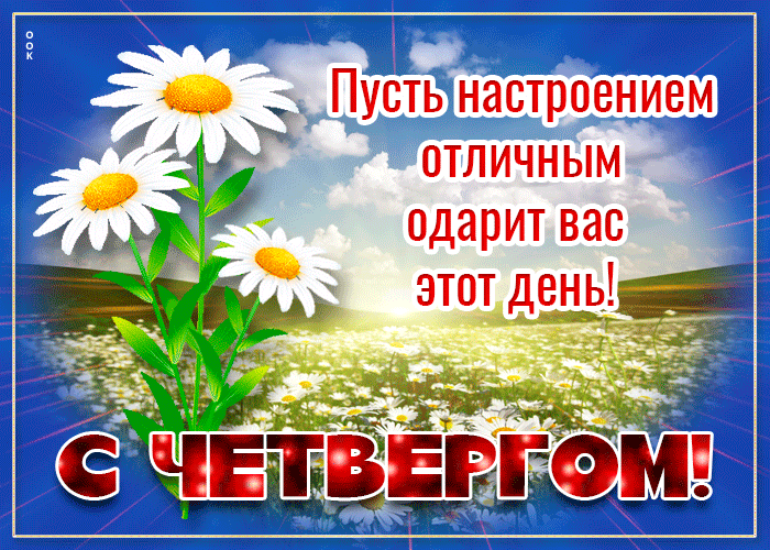 Гиф открытка для настроения в четверг Гиф открытка для настроения в четверг