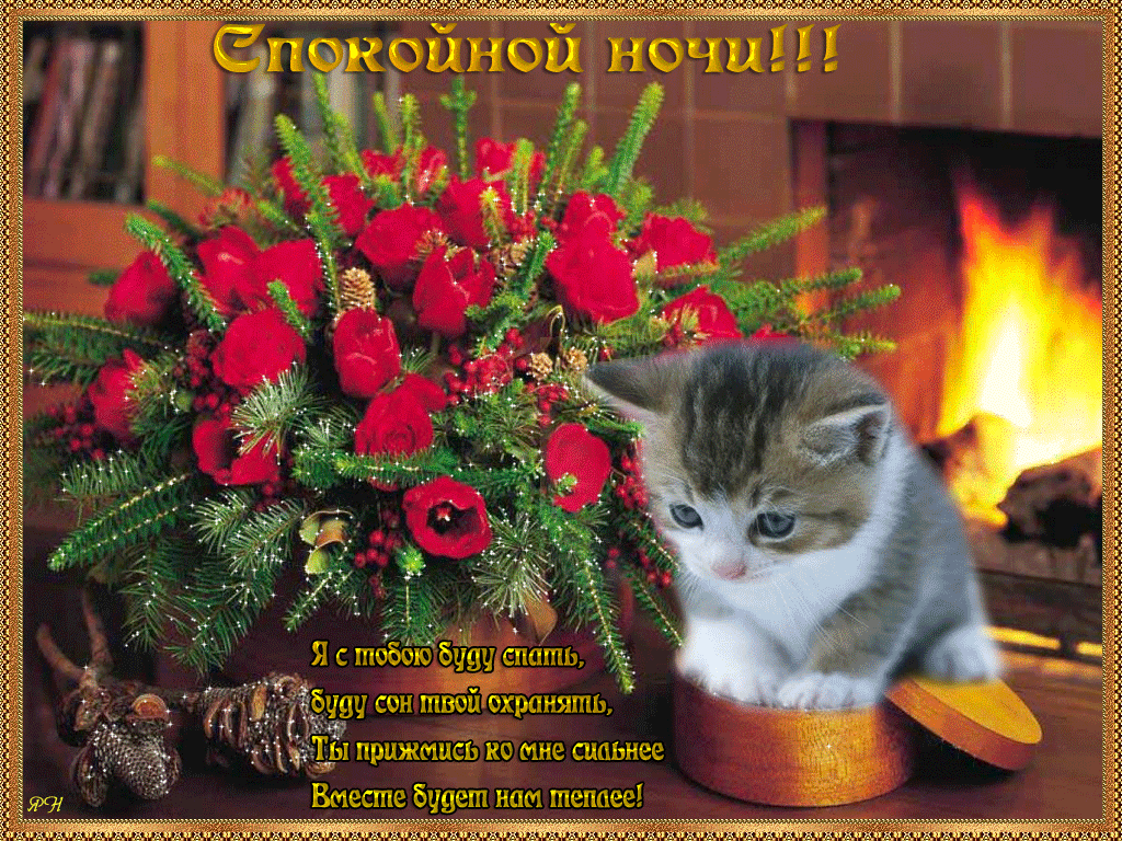 Открытки анимация Спокойной ночи.