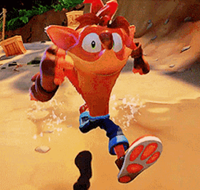 Crash Bandicoot Running GIF Crash Bandicoot Running GIF
