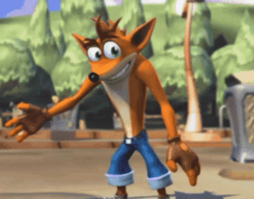 Crash Bandicoot Shrug GIF Crash Bandicoot Shrug GIF