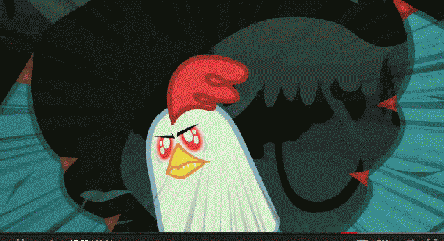 Гиф картинка петух против дракона для ДС