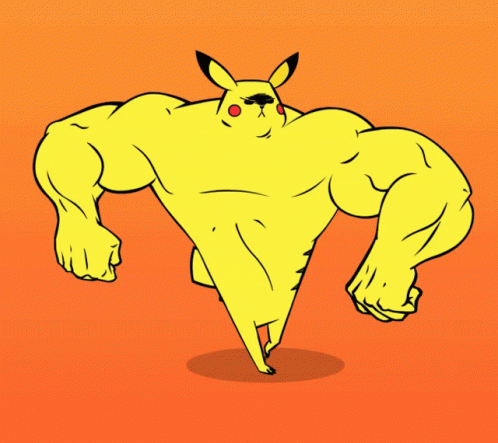 Гиф картинка с Пикачу Buff Pikachu GIF Гиф картинка с Пикачу Buff Pikachu GIF