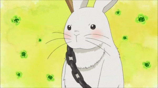 Аниме гиф анимация Боевой кролик. Аниме гиф анимация Боевой кролик.