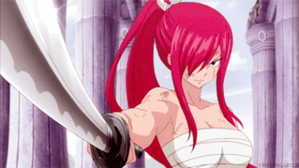 Сексуальная аниме анимация Эльза с катаной. Сексуальная аниме анимация Эльза с катаной.