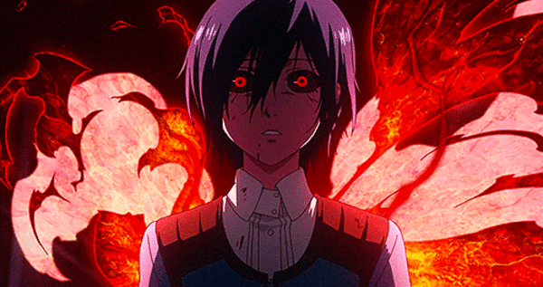 Очень крутая аниме гифка Тоука с “Токийский гуль”. Очень крутая аниме гифка Тоука с “Токийский гуль”.