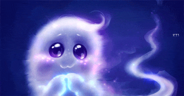 Гифка няшный призрак