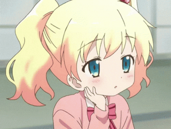 Гиф Милая Аниме девочка уснула