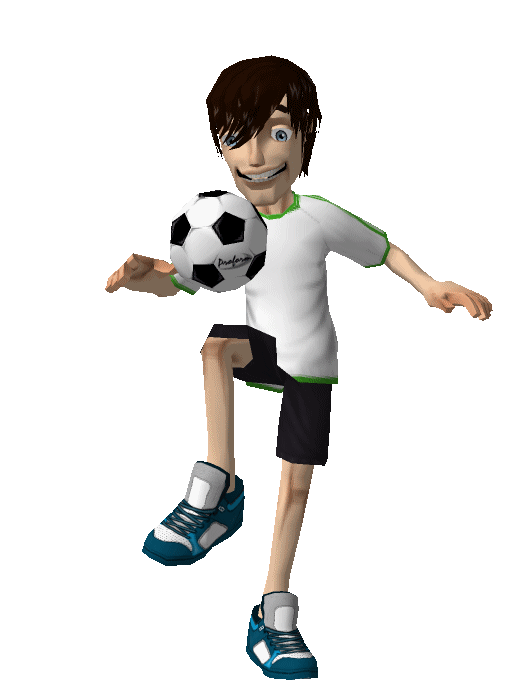 Анимированный футболист на прозрачном фоне Анимированный футболист на прозрачном фоне