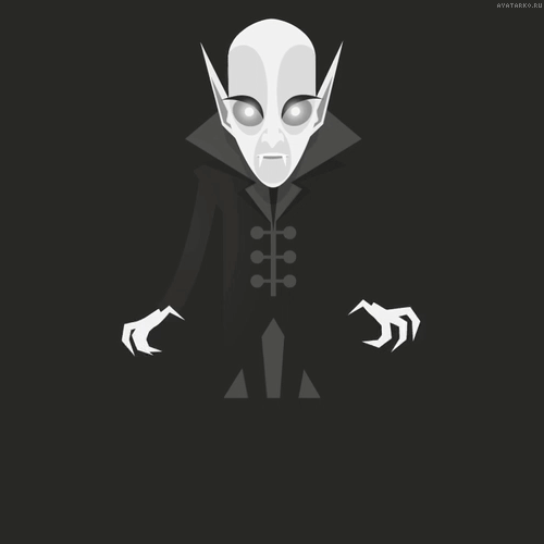 Гиф Лысый вампир с длинными ушами шевелит пальцами Гиф Лысый вампир с длинными ушами шевелит пальцами