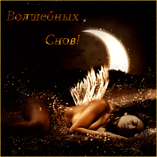 Гифка Спокойной ночи волшебных снов любимый