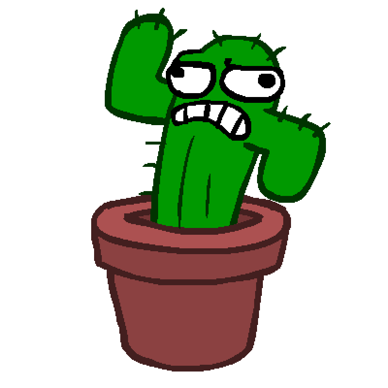 Злой Кактус, Анимированный Кактус, Танцующий Кактус