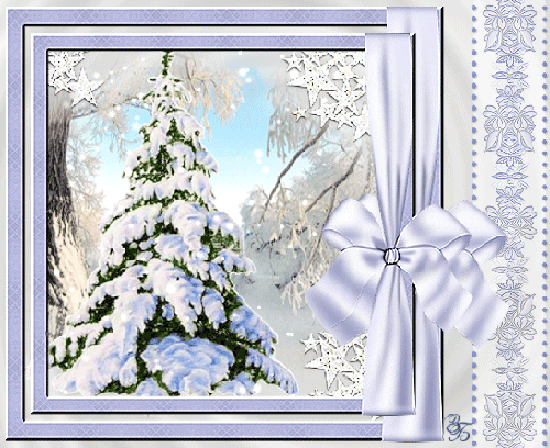 Гифка-картинка снег за окном, идет и идет белоснежно!