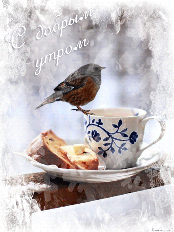 Гиф Доброе морозное утро Гиф Доброе морозное утро