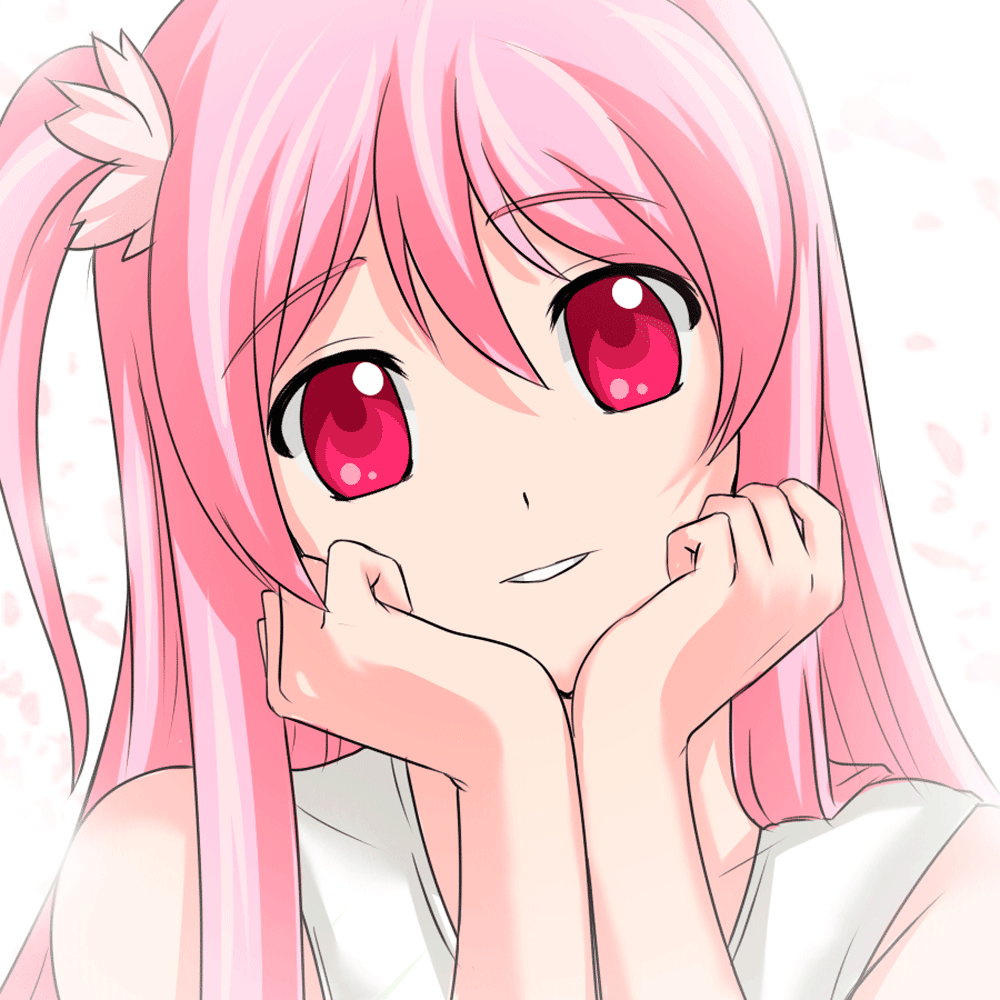 Красивая анимированная аватарка с моргающей Аниме девушкой Красивая анимированная аватарка с моргающей Аниме девушкой