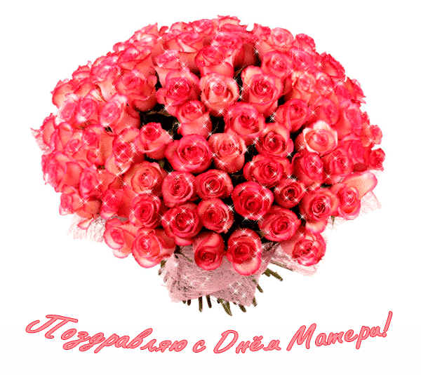 Мерцающая картинка с роскошным букетом розовых роз на день Матери 2022! Мерцающая картинка с роскошным букетом розовых роз на день Матери 2022!