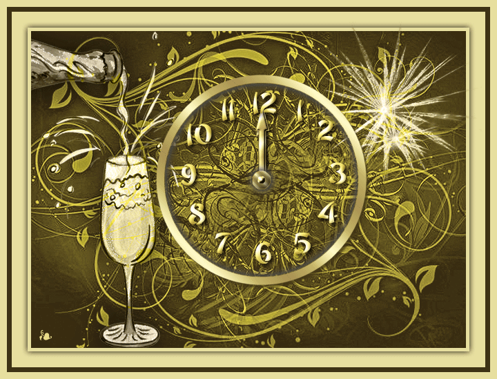 Новогодние открытки с часами Новогодние открытки с часами