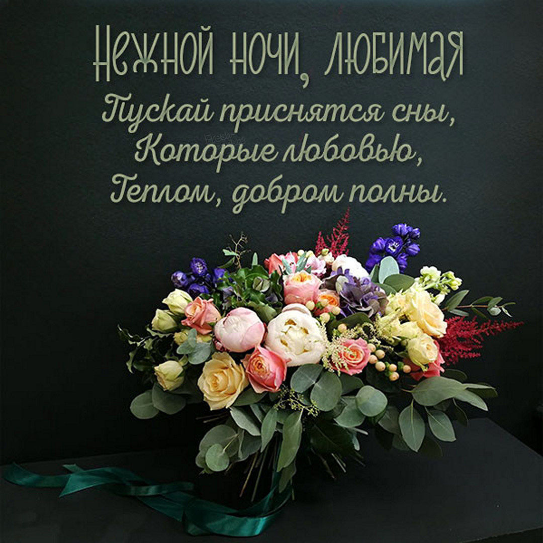 Нежной ночи, любимая... Пускай приснятся сны, которые любовью, теплом, добром полны.