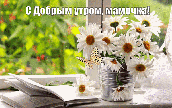 Красивая летняя мерцающая гиф открытка с добрым утром мамочка! Красивая летняя мерцающая гиф открытка с добрым утром мамочка!