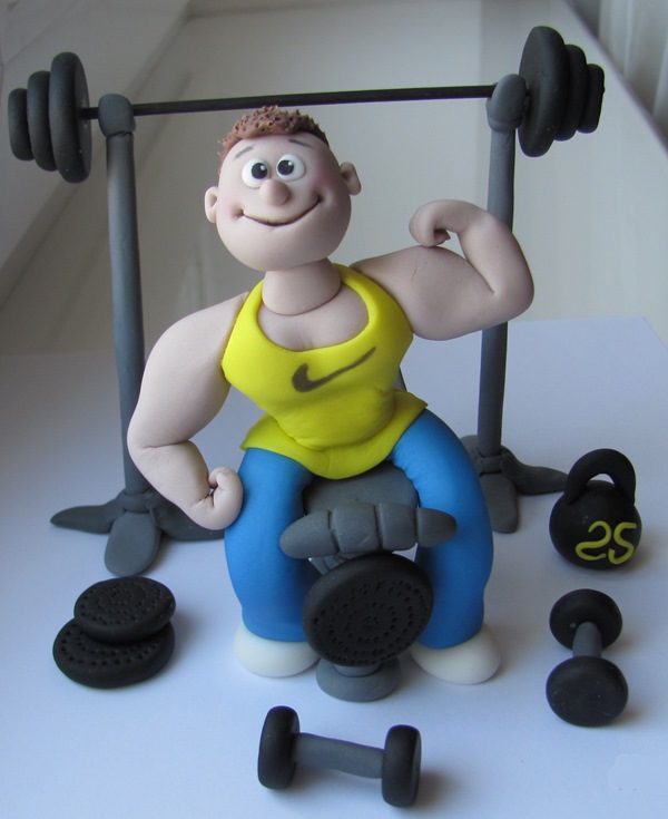 Картинка Спортсмен из пластилина Картинка Спортсмен из пластилина