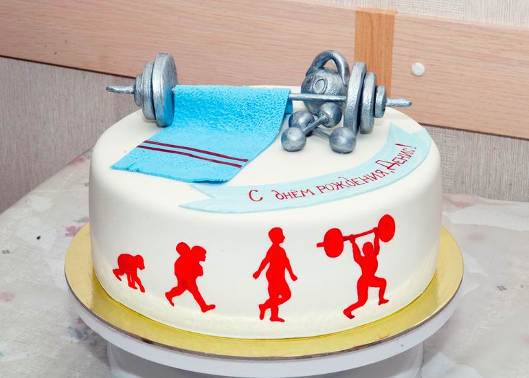 Торт на спортивную тематику Торт на спортивную тематику