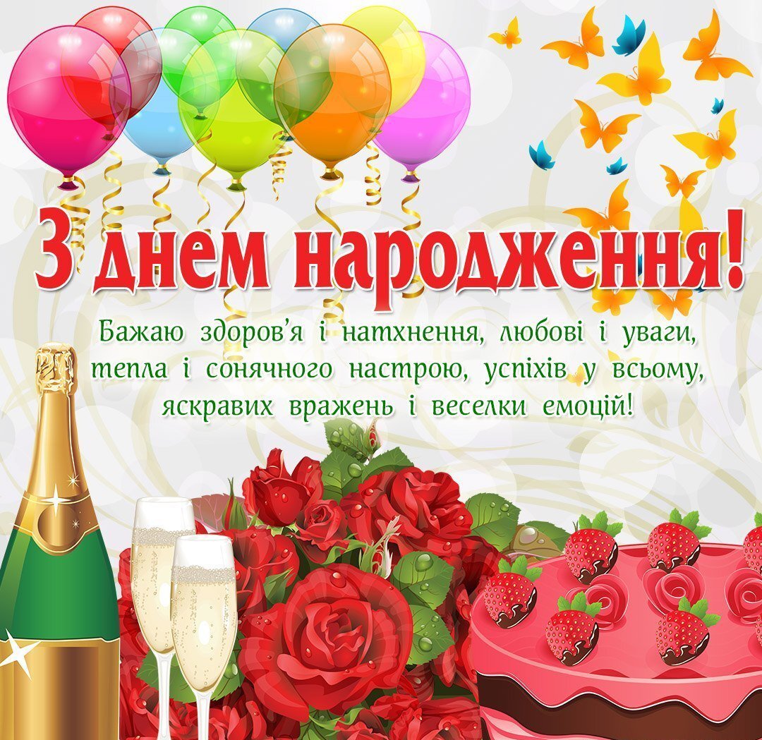 Привітання з днем народження