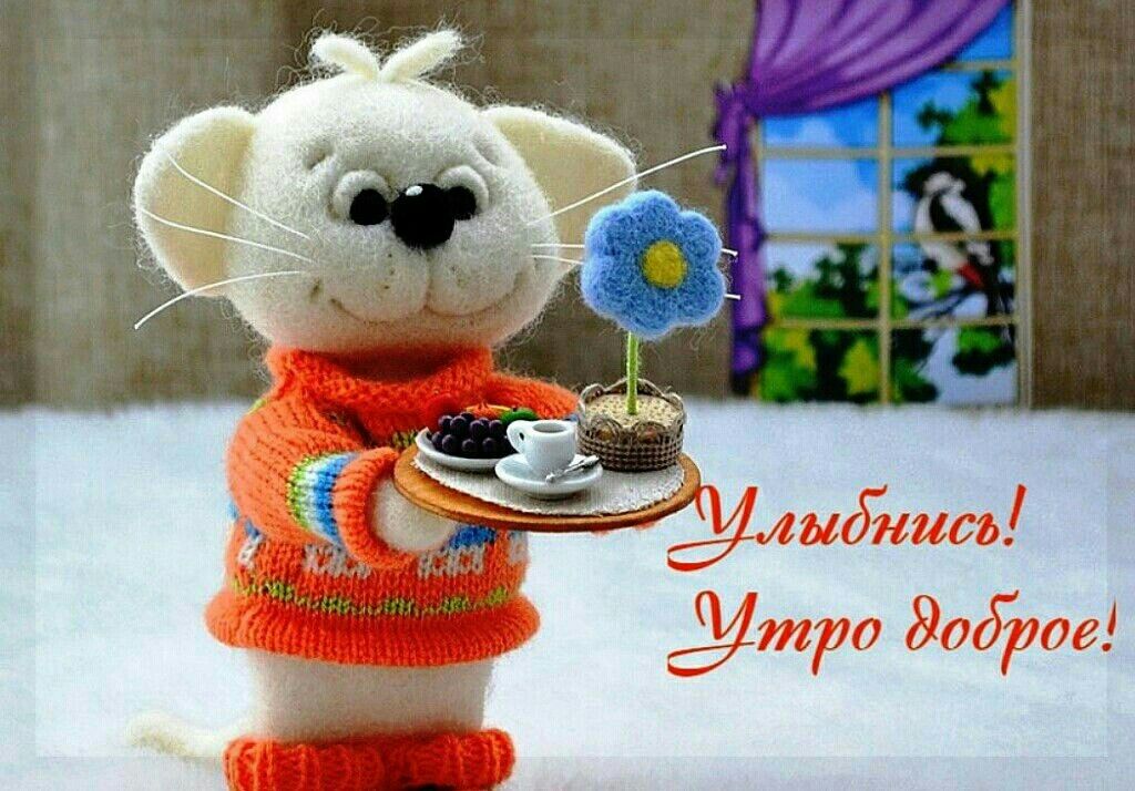 Оригинальные и романтические картинки девушке "Доброе утро" в прозе. Вязаные игрушки с добрым утром Оригинальные и романтические картинки девушке "Доброе утро" в прозе. Вязаные игрушки с добрым утром