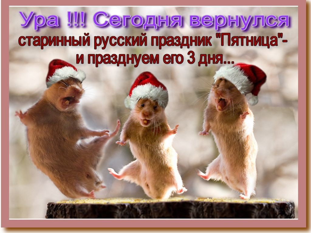Пятница праздник