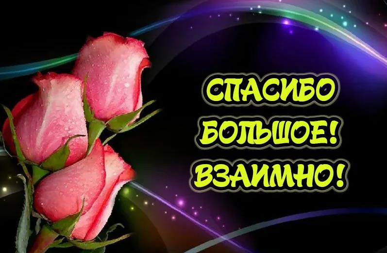 Спасибо большое, взаимно картинка бесплатная. Спасибо большое, взаимно картинка бесплатная.