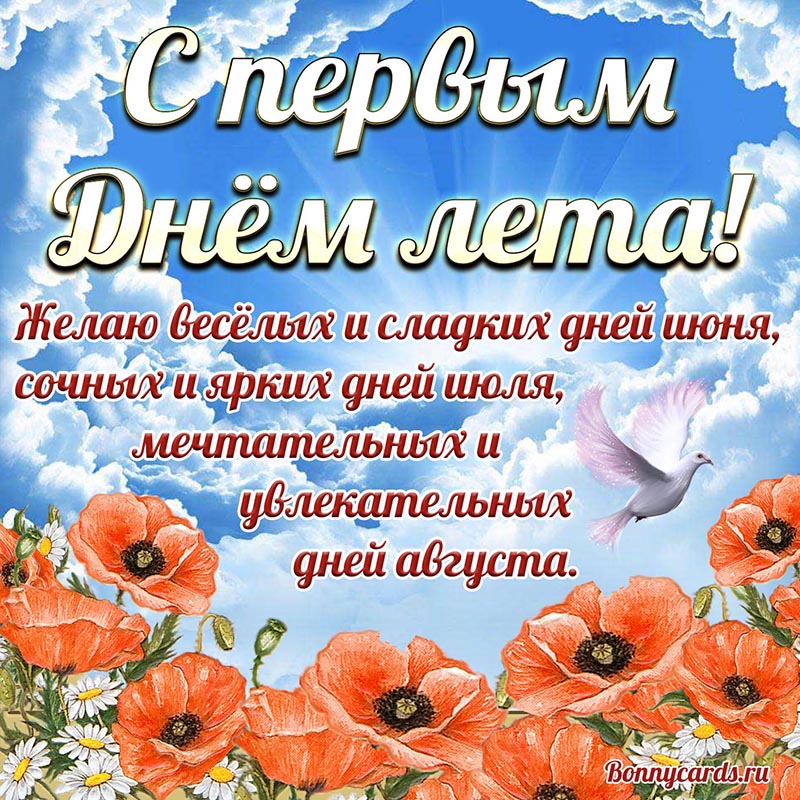 Красивая картинка с маками на первый день лета.