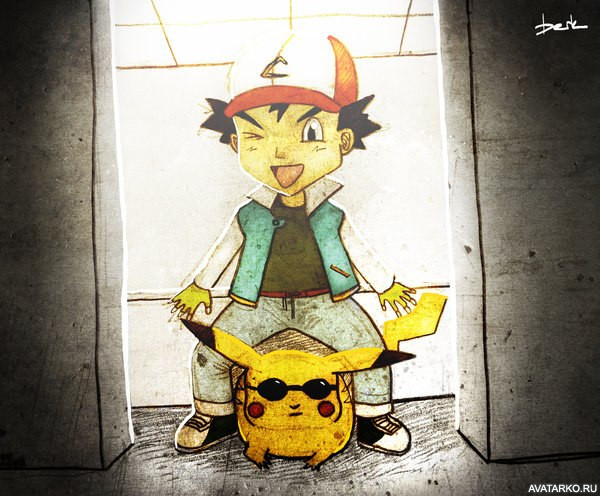 Эш и пикачу в лифте в стиле клипа Psy, картинка на аву в ДС! Эш и пикачу в лифте в стиле клипа Psy, картинка на аву в ДС!