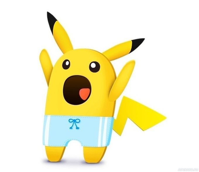 Смешная картинка на аватар Пикачу в шортах в стиле мема Ничоси. Смешная картинка на аватар Пикачу в шортах в стиле мема Ничоси.