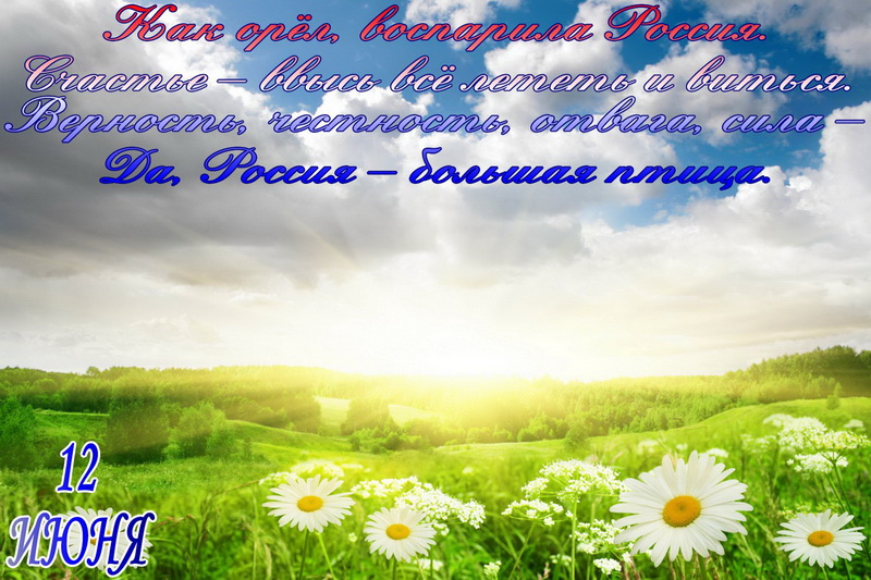 Как орёл, воспарила Россия, поле, ромашки. Как орёл, воспарила Россия, поле, ромашки.