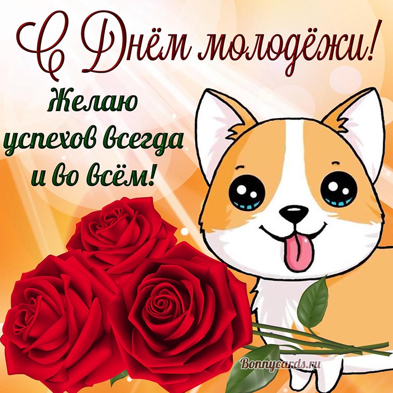 С Днём молодёжи, желаю успехов всегда и во всём.