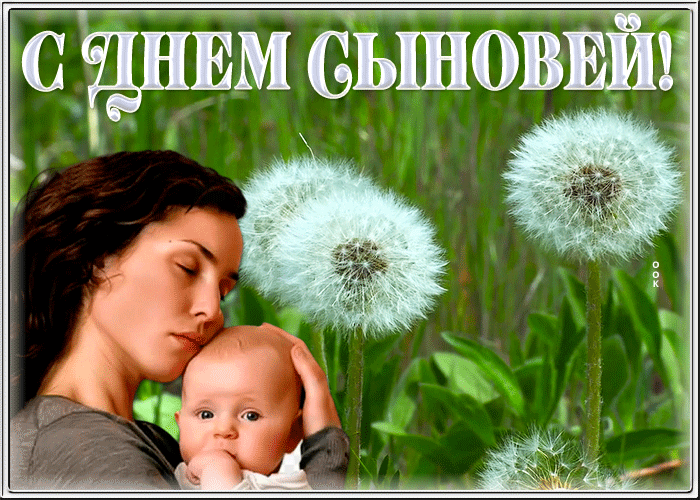 Милая открытка День сыновей Милая открытка День сыновей