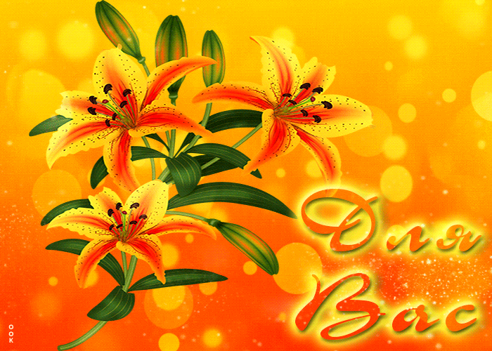 Букет осенних цветов с пожеланиями, Гиф осенние цветы