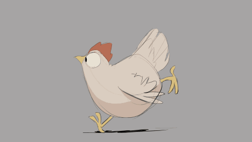 Анимационная курица, Курица бежит. Анимационная курица, Курица бежит.