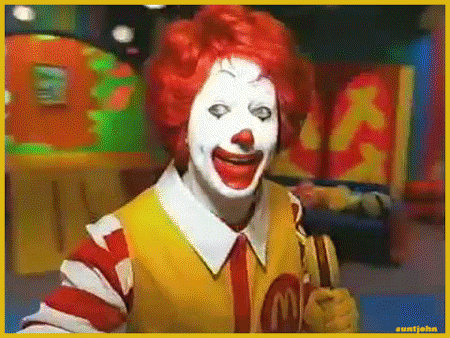 Смешной клоун, Анимированные клоуны.