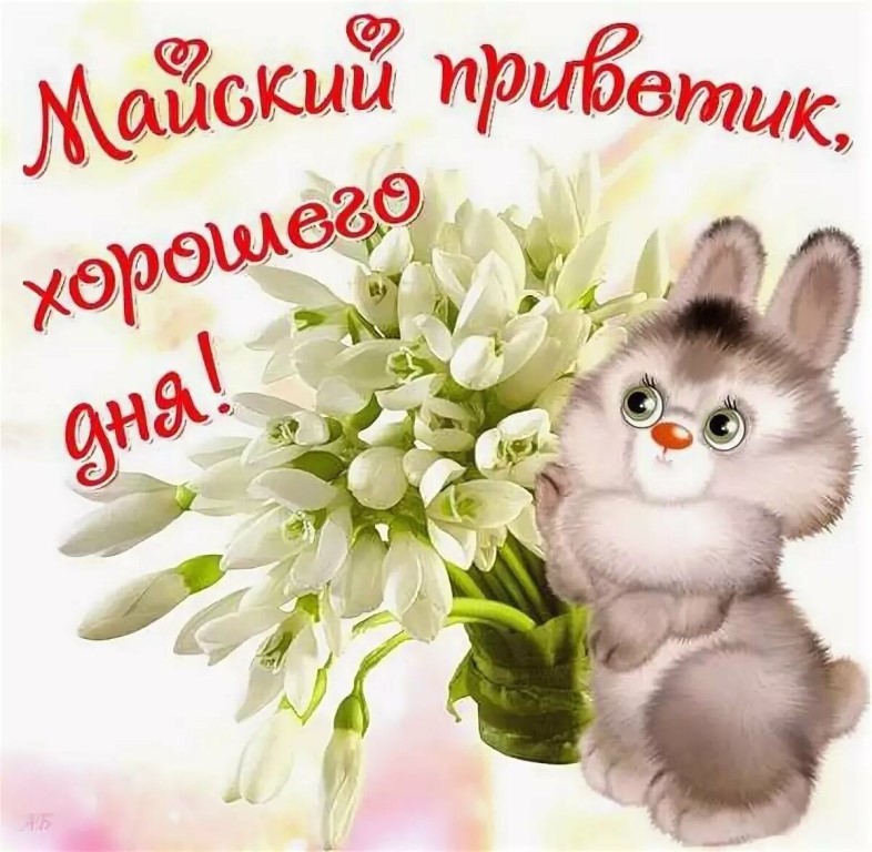 Начать на волне позитива новый майский день дорогим вашему сердцу людям помогут открытки с пожеланиями доброго дня.