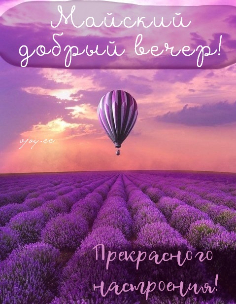 Замечательного уютного вечера.