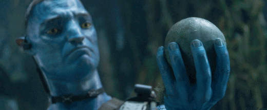 Gif картинка Разрушение черепа потенциальным антагонистом Аватара 2. Gif картинка Разрушение черепа потенциальным антагонистом Аватара 2.