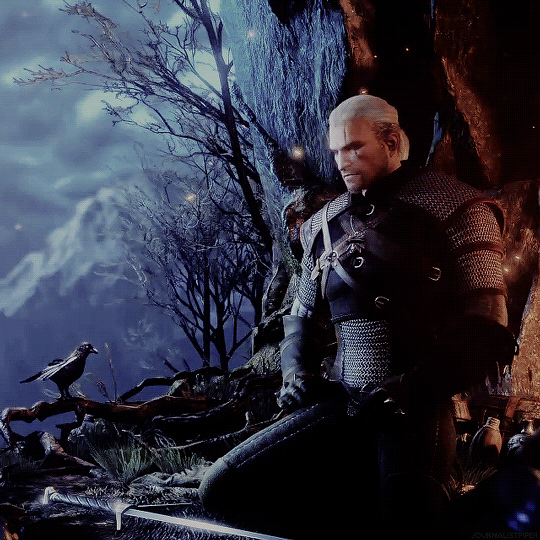 Анимация из игры Ведьмак 3 Геральт медитирует. Анимация из игры Ведьмак 3 Геральт медитирует.