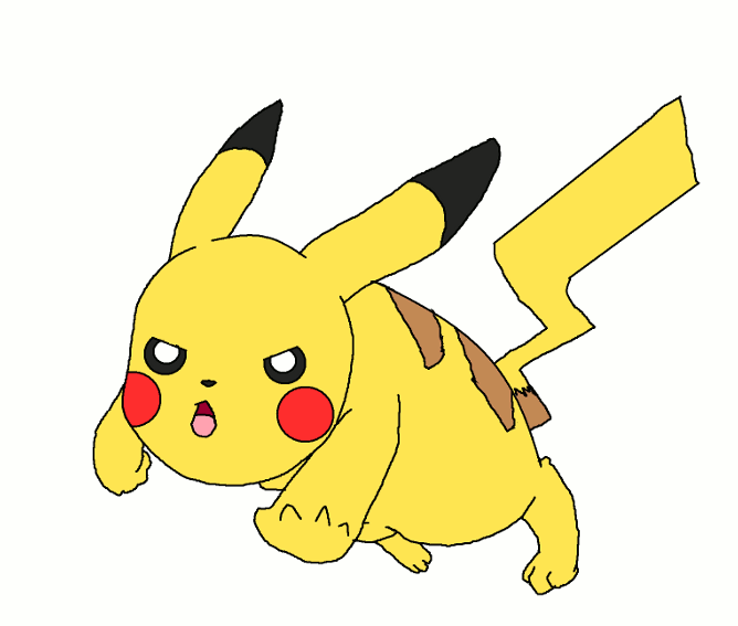 Скачать гифку пикачу, - анимированный gif Скачай gif анимацию пикачу, гиф.